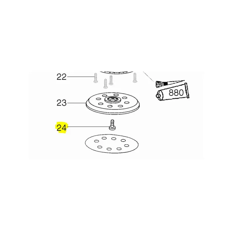 Metabo Vis a tete cylindrique pour ponceuse & scie sauteuse (141122300)