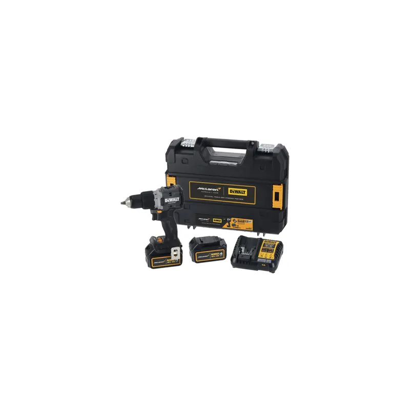 DeWalt McLaren DCD85MP2T-QW Perceuse, Visseuse percussion 18V XRP 2x5Ah avec coffret T-STAK