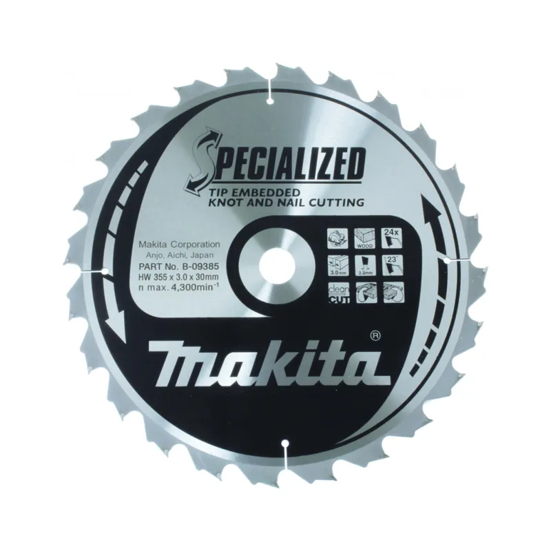 Makita Lame de scie circulaire bois & clous ø165mm 16dts B-33037