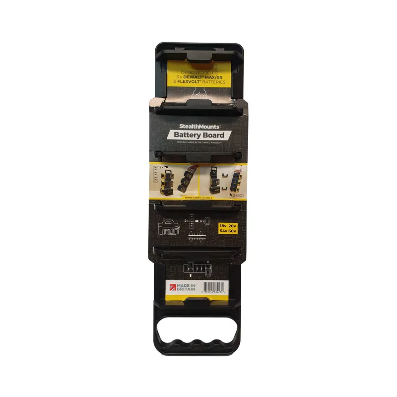 StealthMounts Supports de batteries DeWalt 18V & 54V avec poignée BD-DW20-H-1