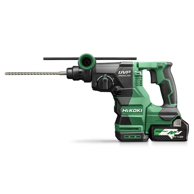 Hikoki DH3628DAWVZ Perforateur, burineur SDS+ 36V 3,2J Brushless 2x4.0Ah avec coffret de transport HitCase III