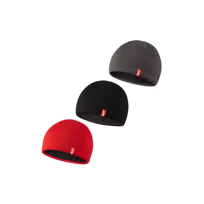 Milwaukee Bonnet avec doublure en polaire Noir, Gris & Rouge