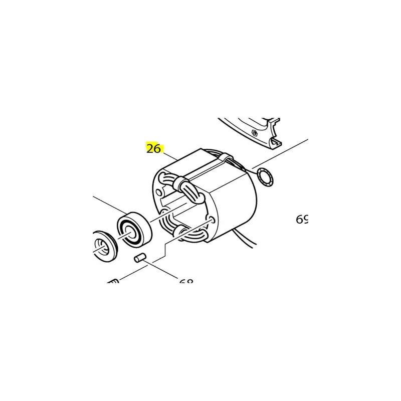 Makita 524748-5 Inducteur pour scie circulaire SR2600