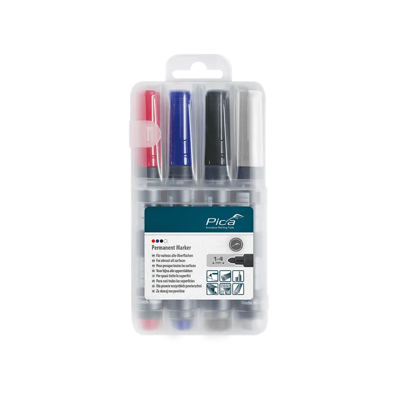 Pica CLASSIC 520 Set de 4 marqueurs permanent 4 couleurs 520/04