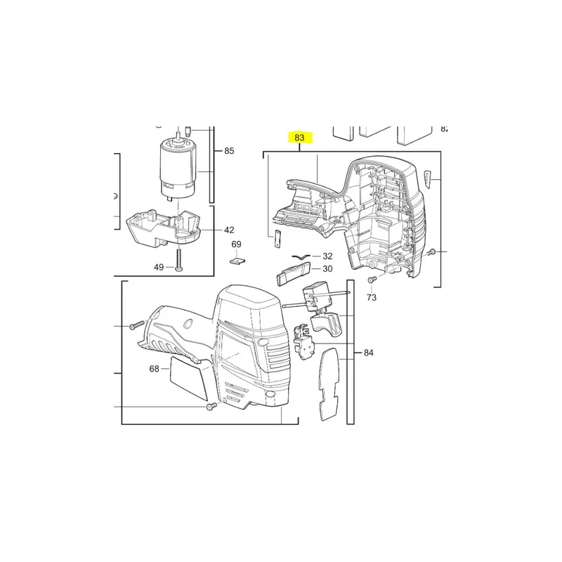 Milwaukee Carter pour scie sauteuse M12JS (4931435320)