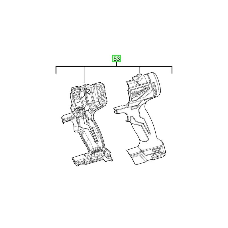 Milwaukee Carter pour perceuse à percussion M18BLDD2 & M18BLPD2 (4931466288)