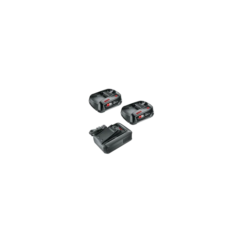 Bosch Starter set Batterie PBA 18V 2x2.5Ah avec chargeur AL 18V-44 (1600A031T5)