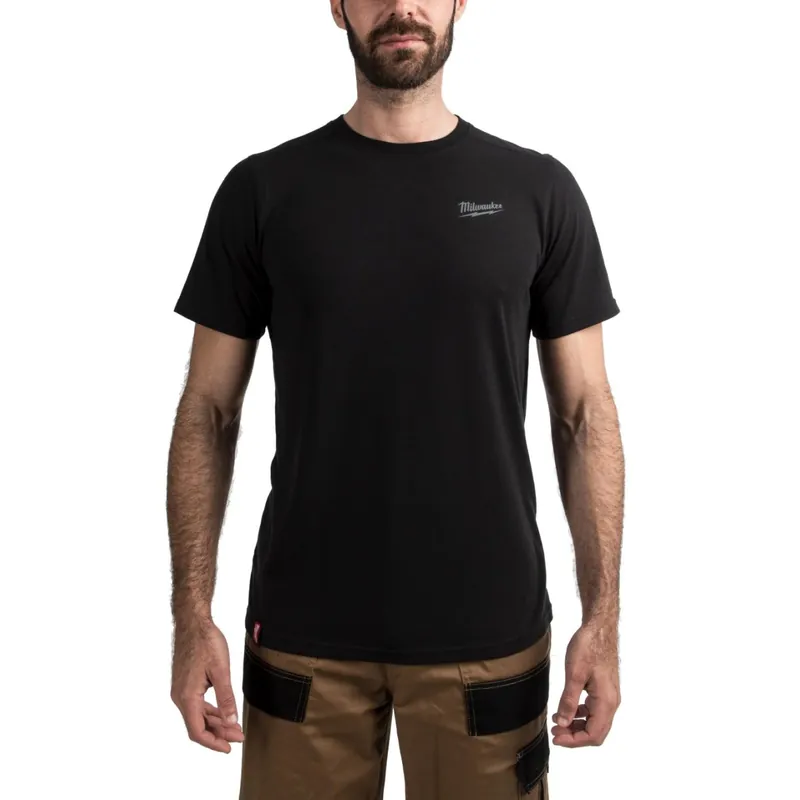 Milwaukee T-Shirt de travail léger à manche courtes Noir (S/M/L/XL/XXL)