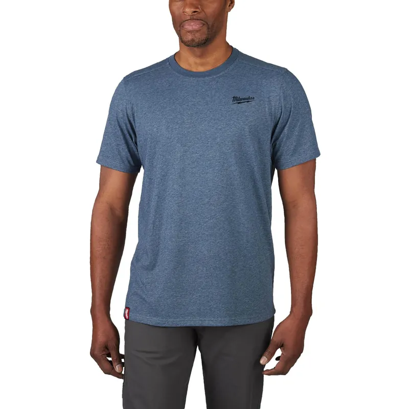 Milwaukee T-Shirt de travail léger à manche courtes Bleu (S/M/L/XL/XXL)