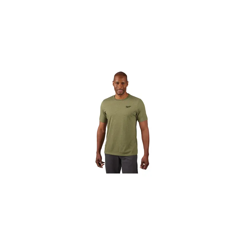 Milwaukee T-Shirt de travail léger à manche courtes Vert (S/M/L/XL/XXL)