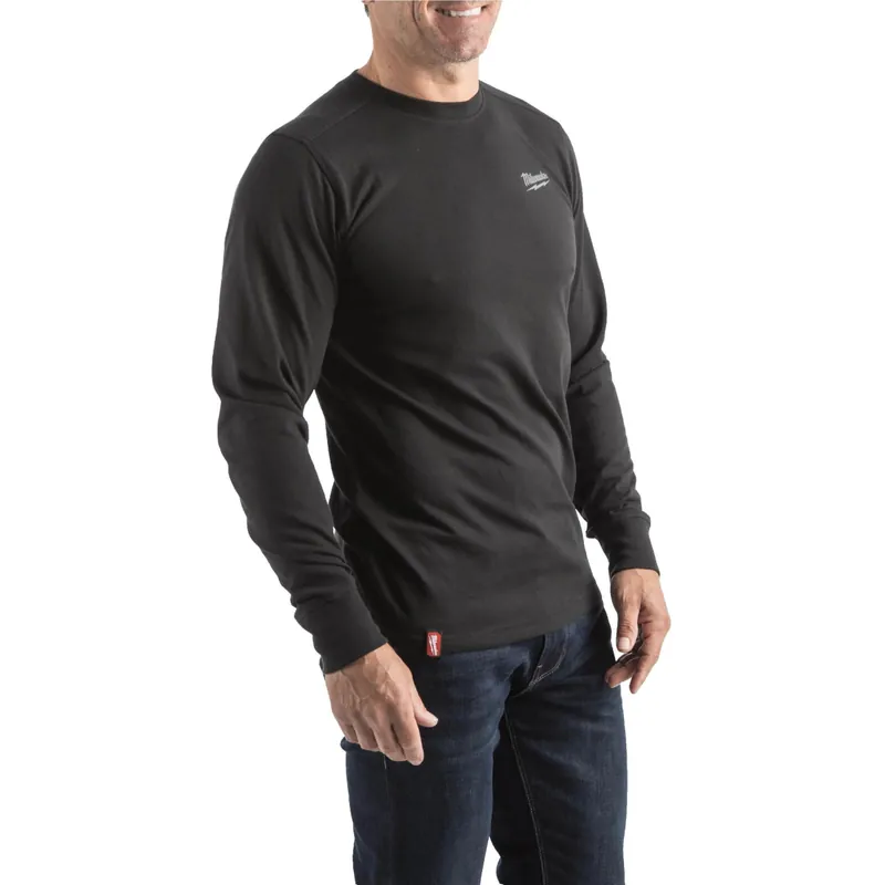 Milwaukee T-Shirt de travail léger à manche longues Noir (S/M/L/XL/XXL)