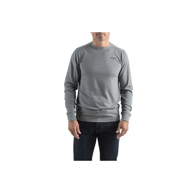 Milwaukee T-Shirt de travail léger à manche longues Gris (S/M/L/XL/XXL)