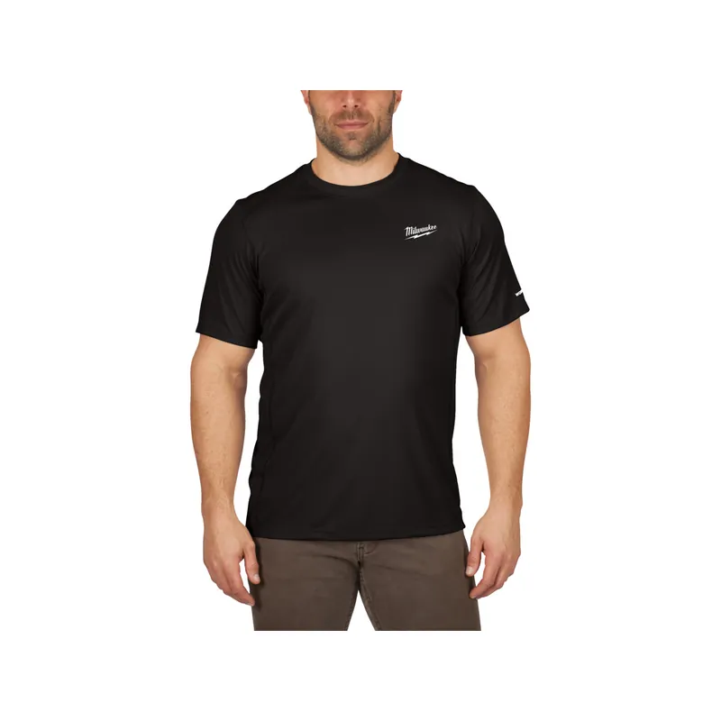 Milwaukee T-Shirt de travail léger à manche courtes Noir "Workskin" (S/M/L/XL/XXL)