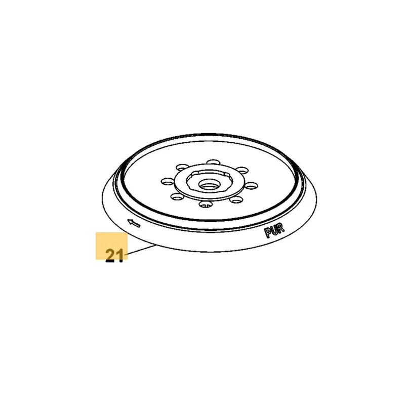 Black & Decker Plateau de ponçage ø125mm pour ponceuse BEW200 (N576253)