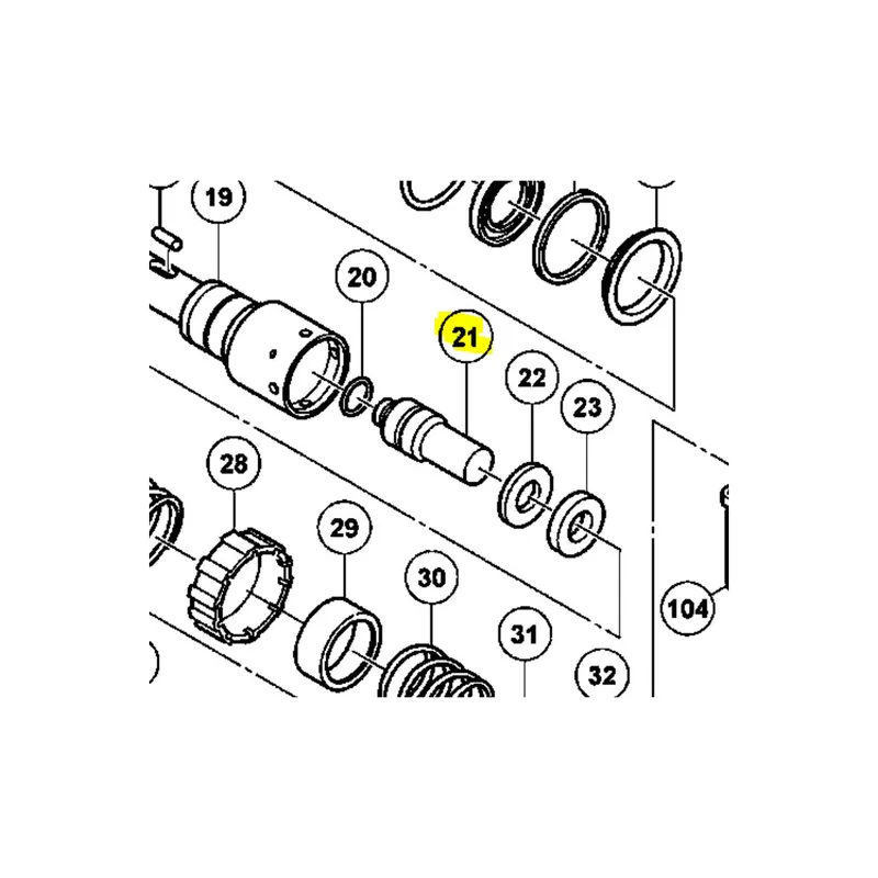 Hikoki 328885 Second frappeur pour perforateur DH50MR & DH50MRY