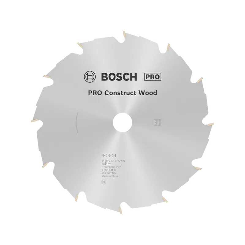 Lame de scie circulaire ø190x30x2.6mm 12 Dts pour le bois (2608640633)