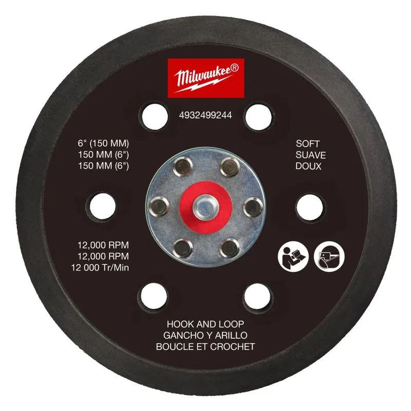Milwaukee Plateau de ponçage pour ponceuse M12 FROS ø150mm DOUX (4932499244)