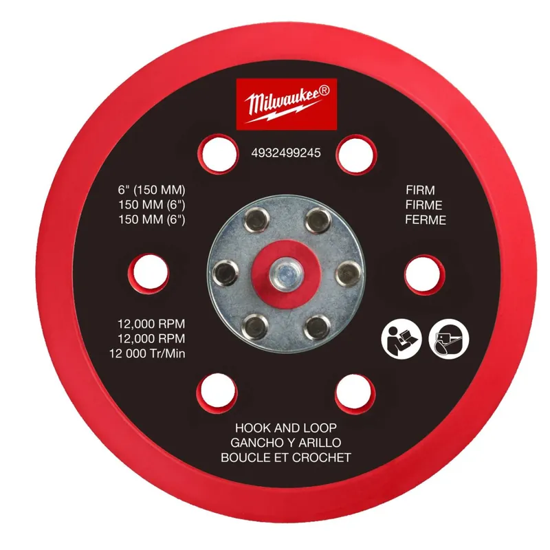 Milwaukee Plateau de ponçage pour ponceuse M12 FROS ø150mm DUR (4932499245)