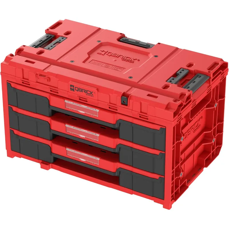 Qbrick System ONE Coffret à outils 3 tiroirs 2.0 RED Ultra HD (SKRQONED3CZEPG003)