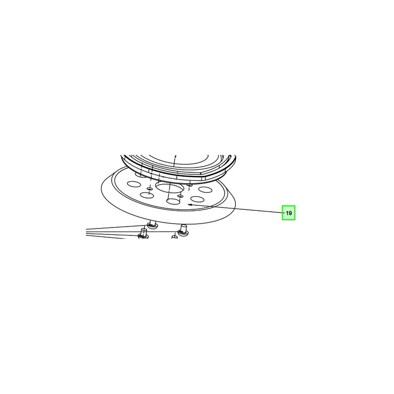 AEG Plateau de ponçage ø125mm pour ponceuse BEX18SBL-125 (4931506582)