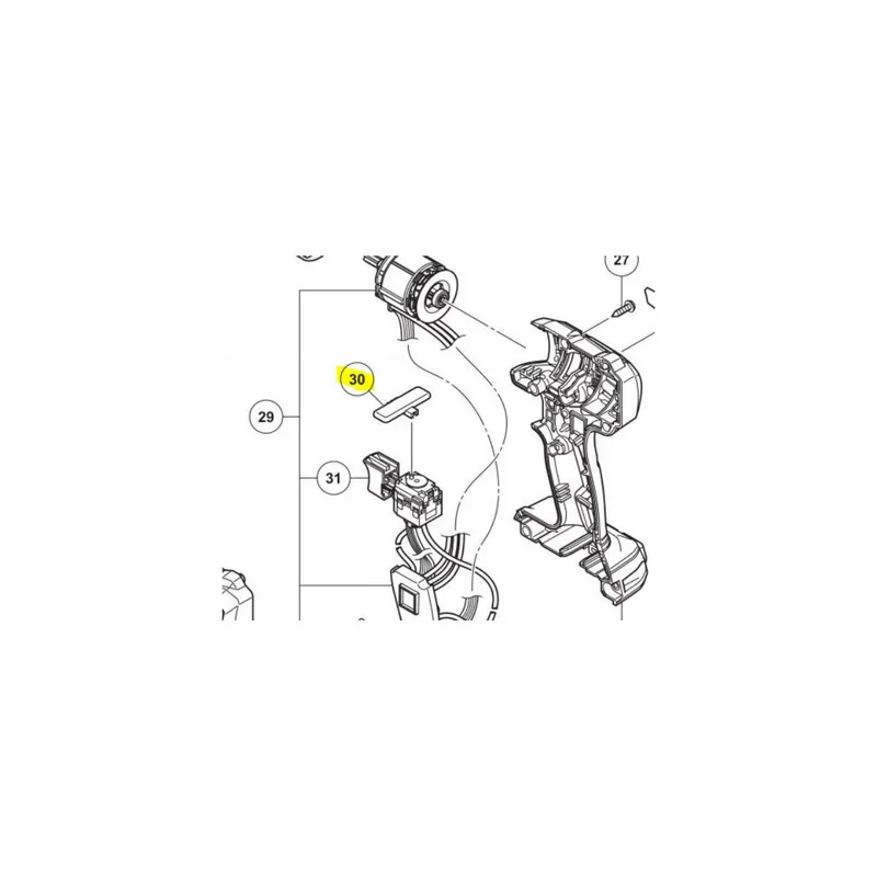 Hikoki - Hitachi Bouton Inverseur pour perceuse & visseuse (374399)