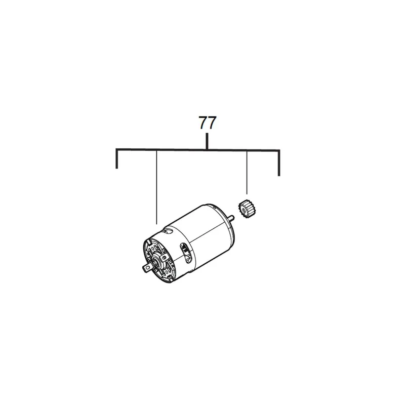 Milwaukee Moteur complet pour riveteuse M12 BPRT (4931465717)