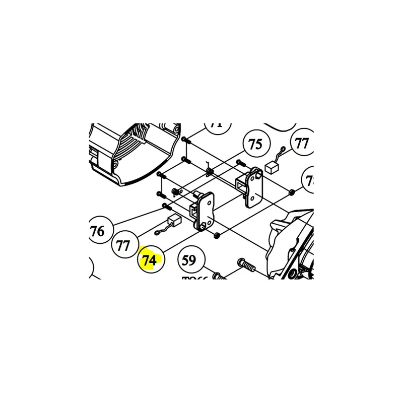 Virutex Ensemble support & charbon pour scie SRI174T (7446345)