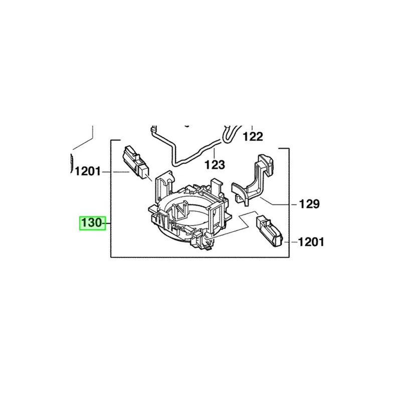 Milwaukee Bague d‘arret avec charbons pour perforateur PLH20 (4931408083)