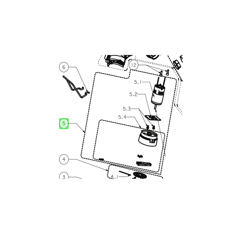 Ryobi Sous ensemble moteur de coupe bordure OLT1831, RLT1830LI, RLT1830CD3H (5131035108)