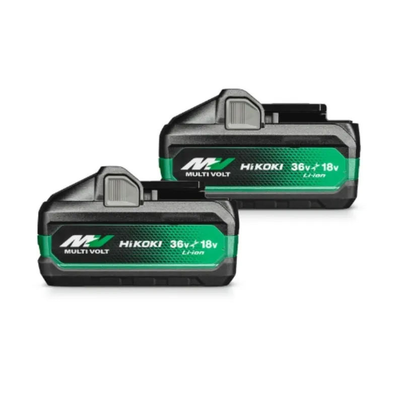 HiKOKI BSL36B18X Lot de 2 Batteries 36V 8.0Ah à glissière Li-ion Multi-Volt (380207)