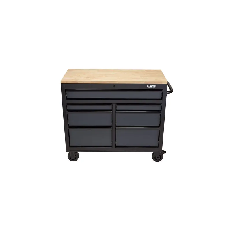 Bunker Servante d‘atelier 104cm à 7 tiroirs Gris (D27207)