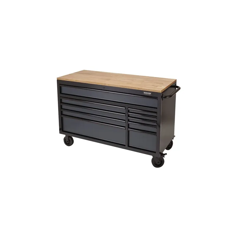 Bunker Servante d‘atelier 142cm à 10 tiroirs Gris clair (D31760)
