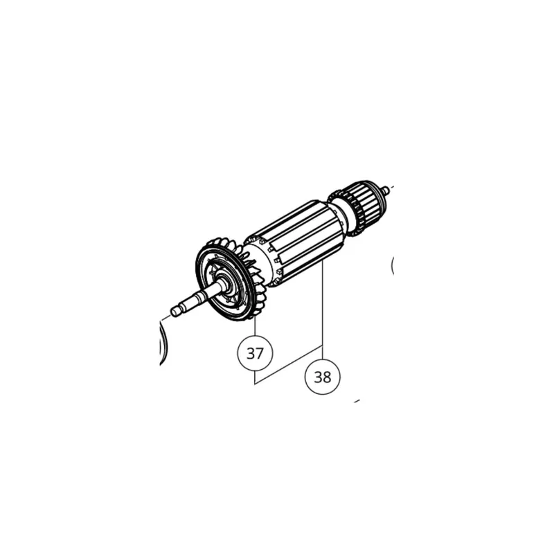 Hikoki - Hitachi Induit pour meuleuse G13BY (372887)
