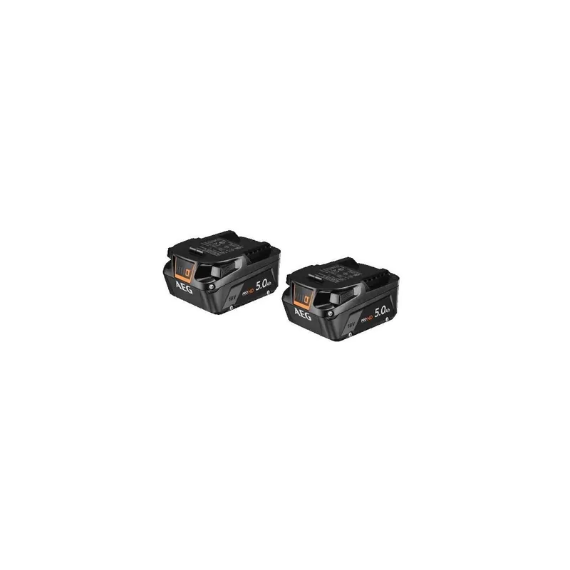 AEG L1850SHD Pack de 2 batteries 18V 5.0Ah Pro Lithium-Ion HD (4935478860)