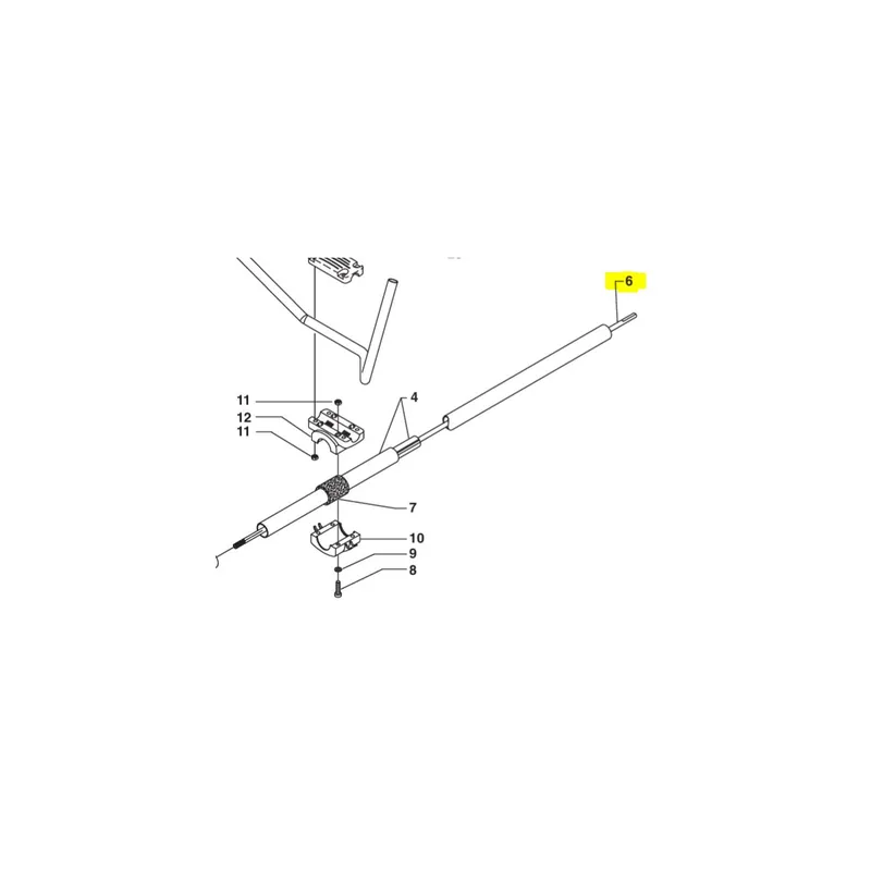 Makita - Dolmar Axe de Transmission pour débroussailleuse MS252.4 & MS352.4 (365391860)