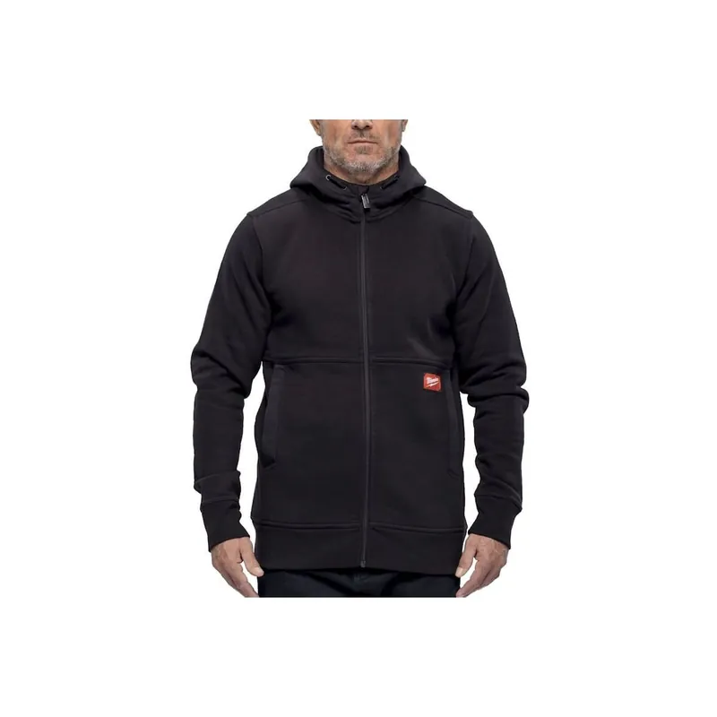 Milwaukee Sweat à capuche de travail zippé Noir Gridiron (S/M/L/XL/XXL)