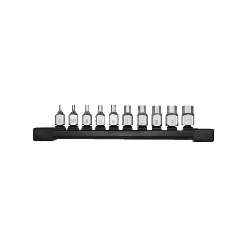 Milwaukee Set de 11 douilles Torx Hexagonaux courts pour cliquet 1/4" (4932500434)