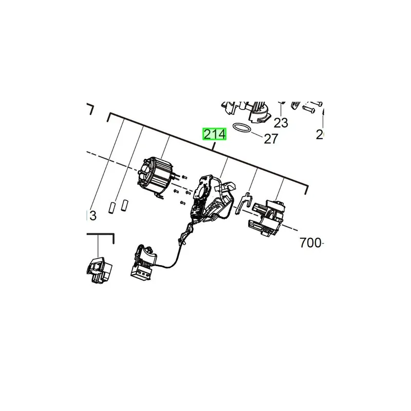 AEG Ensemble interrupteur pour perforateur BBH18BL (4931466560)