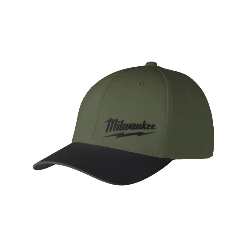 Milwaukee Casquette de Baseball performance S/M & L/XL Vert