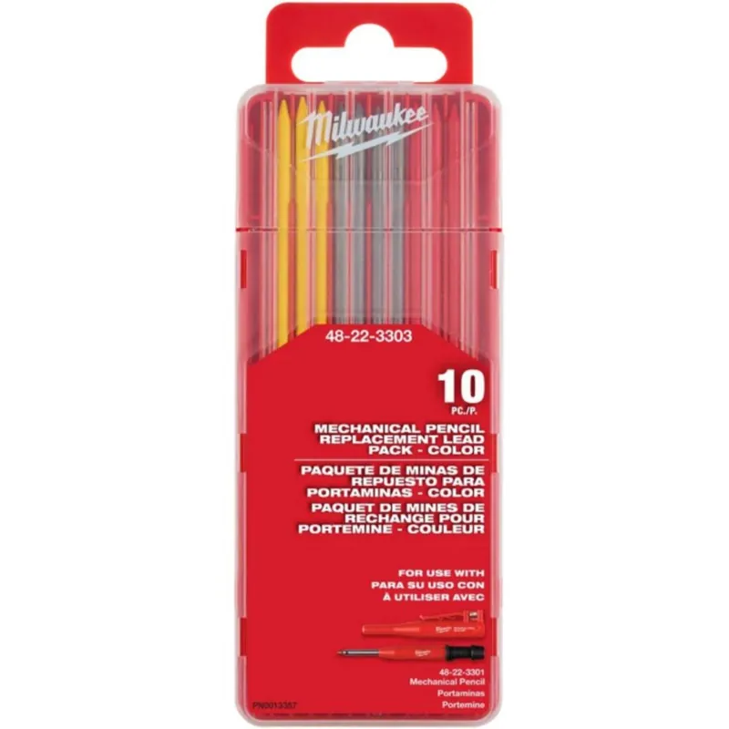 Milwaukee 4932501902 – x10 Mines de rechange INKZALL™ pour marqueur de chantier