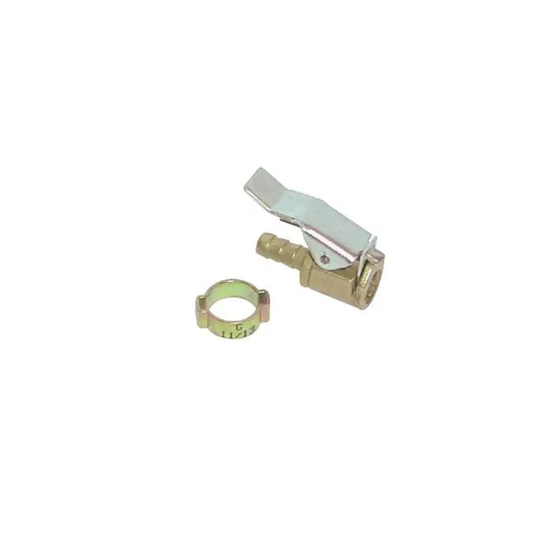 Embout pour grosse valve vtt et auto avec 1 collier Mecafer