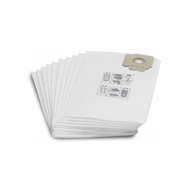 Lot de 10 sacs filtrant 69043050 indéchirable classe M Karcher