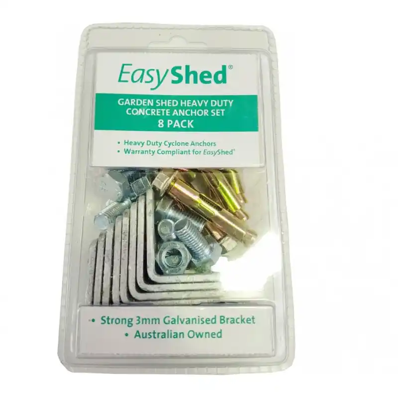 Kit ancrage pour abri métal Colorbond EasyShed