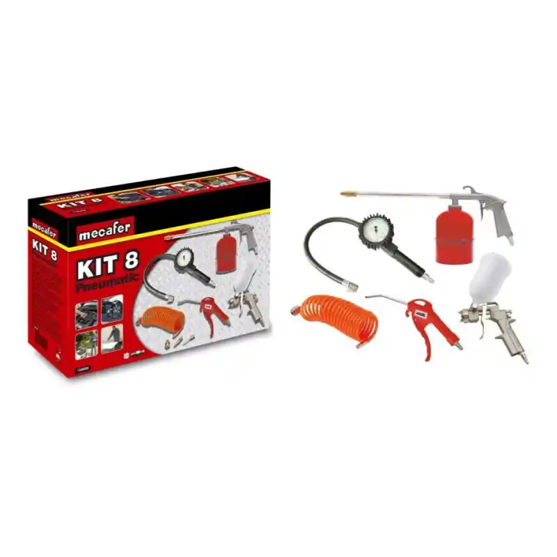 Kit 8 outils pneumatiques complet Mecafer