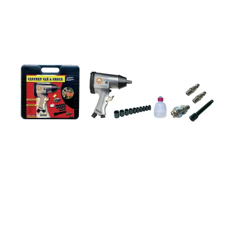 Coffret clés à chocs 1/2" 15 accessoires