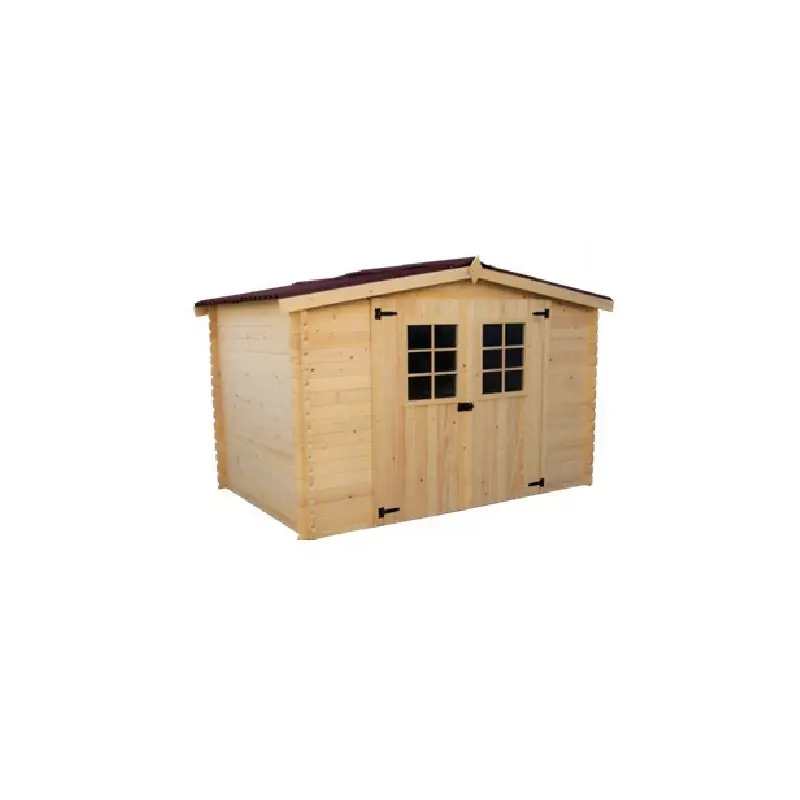 Abri de jardin en bois massif 20mm Alpina 3x2 surface ext 583m2 AL3019