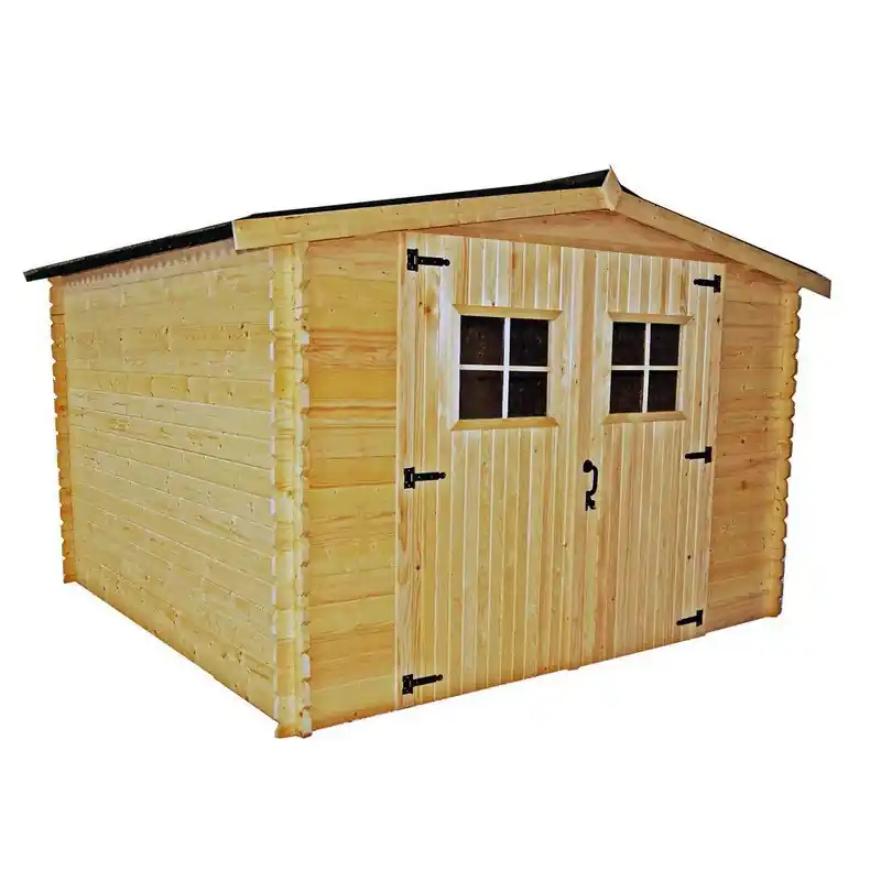 Abri de jardin madriers massifs 7,86 m2 AL3030.02N