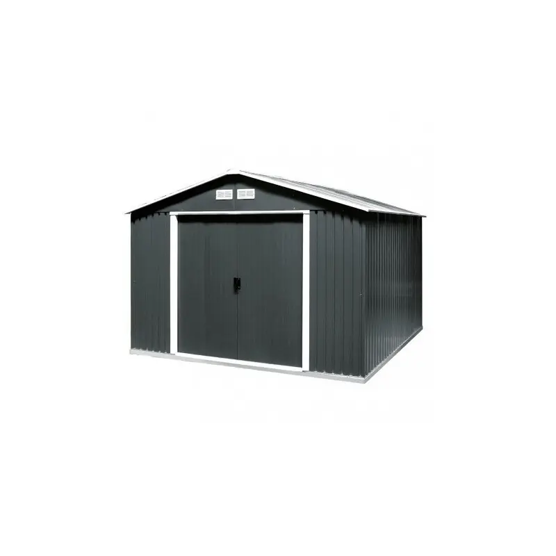 Abri de jardin Collosus métal 969 m2 anthracite 321 x 302 x 210 m DUAE