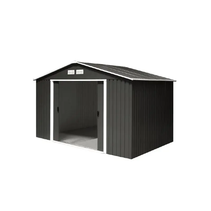 Abri de jardin DUAE86PR anthracite en métal Titan 8x6 4,75m2 Duramax