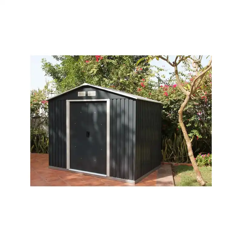 Abri de jardin Titan métal 631 m2 anthracite 261 x 242 x205 m DUAE88PR